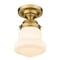 Z-Lite Vaughn 1 Light Flush Mount, Heritage Brass & Matte Opal 735F1-HBR - alternate 5